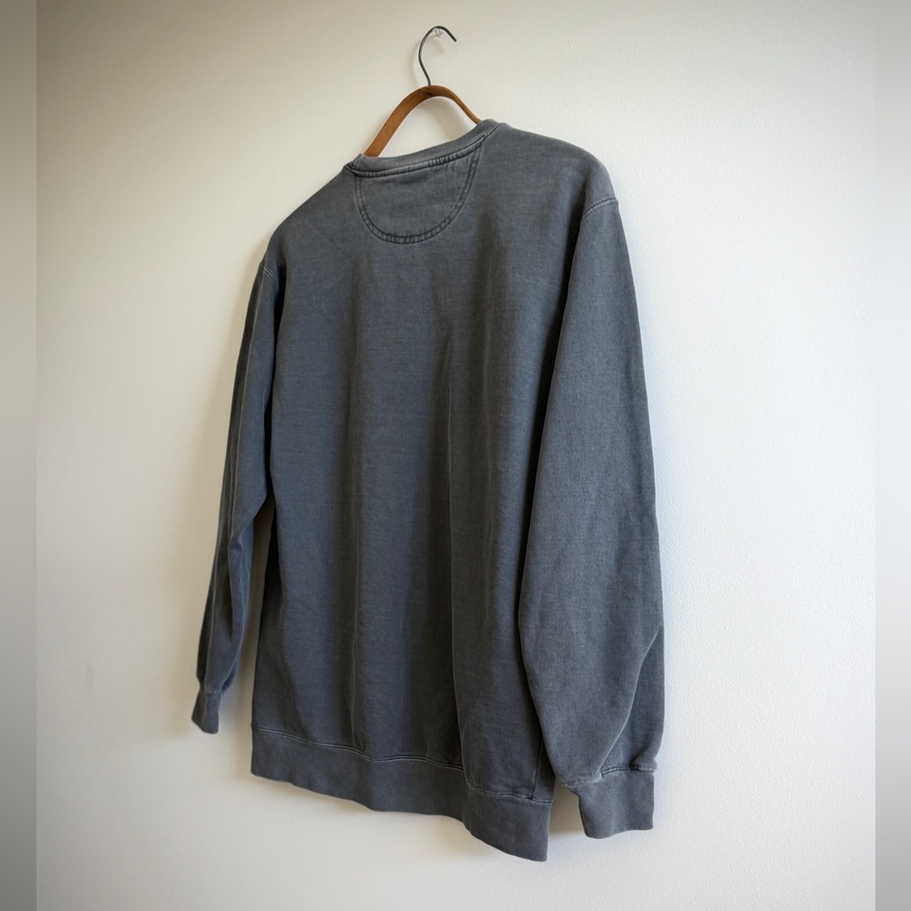 Comfort Colors Dark Gray Houston Logo Athletic Crewneck Sweatshirt - Picture 8 of 9